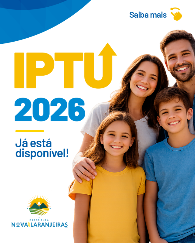 🏡💙💛 IPTU 2026 já está disponível!